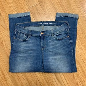 Old Navy Straight/Droit distressed/cuffed jeans